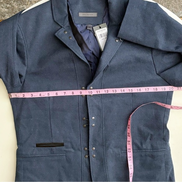 John Varvatos Men’s Wallace Jacket Blue Size 52 Medium Slim Fit New - Picture 6 of 12